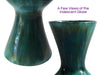 Vintage MCM Style Blue Mountain Pottery Larger Bulbous Vase Teal Green Drip Glaze Iridescent - Premier Estate Gallery 3