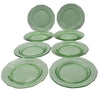 Fostora Green Fairfax Salad Plates Set of 8 c1927, Elegant Glass Fostoria Green Plates X8 - Premier Estate Gallery 2