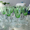 Art Deco Era Fostoria Green Optic Water Goblets or Larger Wine Stemware X8, Fostoria Elegant Green Glass Stemware Line 5097-5297 - Premier Estate Gallery 3