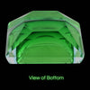 Mid Century Murano Sommerso Art Glass Faceted Apple Green Bowl Mandruzzato Poli Style - Premier Estate Gallery 2