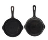 1920s Griswold Cast Iron Skillet No. 4 Large Block Logo 702A, Antique Cast Iron Griswold #4 Smaller Skillet - Premier Estate Gallery