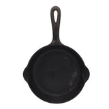 1920s Griswold Cast Iron Skillet No. 4 Large Block Logo 702A, Antique Cast Iron Griswold #4 Smaller Skillet - Premier Estate Gallery 1