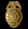 Antique Hancock New York Police Badge Historical Law Enforcement Collectible c1920s Hancock NY Delaware Co - Premier Estate Gallery 1a