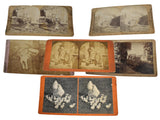 1904 Keystone "Winner" Stereoscope View with Etched Horse Motif w 6 Cards, Antique Stereoscopic Viewer Maohogany, Great Farmhouse Decor
