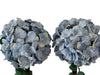 Vintage Silk Hydrangea Topiary Planters Periwinkle Blue French Country Decor - Premier Estate Gallery 2
