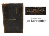 Antique German Hymn Pocket Prayer Book Leather Gilt Embossed Ida Schroeder, Wausau Wisconsin - Premier Estate Gallery 1