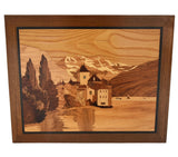 Vintage Italian Marquetry Scenic Wall Hanging Natural Decors, Boho Chic Decors, Vintage Decors - Premier Estate Gallery 1