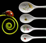 Lenox Butterfly Meadow Measuring Spoons Set of 4, Pastel Butterfly Floral Ladybug Kitchen Decor - Premier Estate Gallery 2