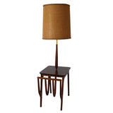 Mid Century Modern Teak End Table Lamp Magazine Rack Superb Design Authentic MCM Danish Modern Minimalist Furniture - Premier Estate Gallery 4