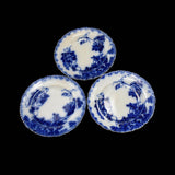 Antique Maddocks & Sons Virginia Flow Blue Bread Plates X3, Blue and White Decor, Cupboard Plate Rack Decor - Premier Estate Gallery 2