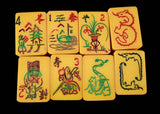 Vintage Bakelite Mahjong Mah Jong Mahjongg Mah Jongg Set 170 Tiles Super Pictorials c1950s - Premier Estate Gallery 5