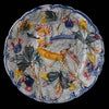 Antique Bird of Paradise Mouzin-Lecat Majolica Plate, Nimy-Mouziin Majolica Faience Bird Cherry Plate, Coastal Antique Decor - Premier Estate Gallery 1