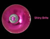 1950s Shiny Brite "Merry Christmas" Scenic Mercury Glass Christmas Ornaments X4 Hot Pink Fuchsia Purple