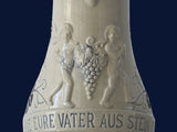 Vintage Blue Decorated Salt Glaze Stoneware Wine Jug Cherubs Grape Vine Wick-Werke Germany