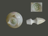 Art Deco Style Porcelain Vanity Dresser Set Wild Flower 5 pc Nippon Repro 1970s