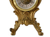 Neoclassical Regency Ormalu Style Table Clock by Robin W. Germany, Gold Decor Ornate Mechanical Clock, Small Romantic Desk Clock