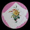 Antique Pink Porcelain Napkin on Plate w Yellow Rose Superb Victorian Pink Decor - Premier Estate Gallery 2