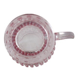 Vintage Pink Hobnail Pattern Glass Pitcher, Pink Polka Dot Glass Pitcher Abbott Collection Co, Perfect Pink Decor