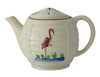1940s Art Deco Style Porceliere Vitreous China Flamingo Teapot Great Vintage Coastal Decor - Premier Estate Gallery
