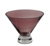 Vintage Amethyst Art Glass Bowl Martini Shape c1960s, Mid Century Purple Art Glass Bowl Candy Dish Highly Polished - Premier Estate Gallery