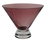 Vintage Amethyst Art Glass Bowl Martini Shape c1960s, Mid Century Purple Art Glass Bowl Candy Dish Highly Polished - Premier Estate Gallery 2