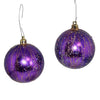 Vintage Distressed Purple Gold Mercury Glass Ornaments X14  - Premier Estate Gallery 2