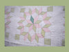 Antique Hand Stitched Quilt 8 Point Fancy Star Blocks Pink and Green Pastels c1920 Full Size - Premier Estate Gallery 2