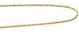 Diamond Cut 14k Gold 1.5 mm Rope Chain 18" Vintage - Premier Estate Gallery 1