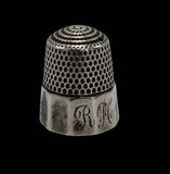 Antique Silver Stern Bros Thimble Intials RH, Sterling Silver Stern Brothers Antique Thimble RH Monogram, Sewing Collectible - Premier Estate Gallery 1