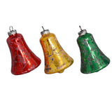 Mid Century Mercury Glass Rainbow Glitter Bells Christmas Ornaments W Germany, MCM Christmas Decor - Premier Estate Gallery 3