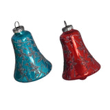 Mid Century Mercury Glass Rainbow Glitter Bells Christmas Ornaments W Germany, MCM Christmas Decor - Premier Estate Gallery 4