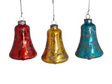Mid Century Mercury Glass Rainbow Glitter Bells Christmas Ornaments W Germany, MCM Christmas Decor - Premier Estate Gallery 5