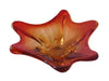 MCM Murano Art Glass Freeform Dish Amberina Orange Red FANTASTIC Form - Premier Estate Gallery 1