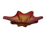 MCM Murano Art Glass Freeform Dish Amberina Orange Red FANTASTIC Form - Premier Estate Gallery 2