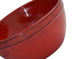 Vintage Farmhouse Style Serving Bowl Red Black Glaze Terracotta Italy - Premier Estate Gallery 3