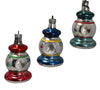 German Mercury Glass Reflector Christmas Ornaments Vintage Lantern Style Jewel Colors c1950 - Premier Estate Gallery 4