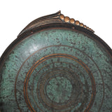 Antique Art Deco Bronze Carl Sorensen Bowl Signed No 1238, Large Bronze Bowl Applied Verdigris Arts and Crafts  - Premier Estate Gallery 2