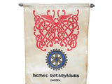 Vintage Hemse Sweden Rotary International Small Banner c1960s - Premier Estate Gallery 1