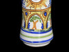 Antique Spanish Talavera Earthenware Sun Vase Polychrome Glaze c1900