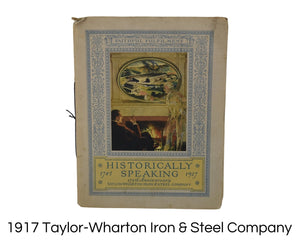 Antique Taylor-Wharton Iron & Steel Company 175th Anniversary Booklet Illustrations Pics - Premier Estate Gallery 