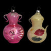 Vintage Figural Mercury Glass Coffee Urn Teapot Christmas Ornaments X4 West Germany