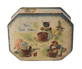 Vintage Three Little Kittens Cote D'Or Chocolate Tin England c1940, Vintage Nursery Rhyme Decor - Premier Estate Gallery