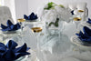 Vintage Tiffin Rambler Rose Gold Trim Liquor Stemware X12 Optic Glass 15042 Stem - Premier Estate Gallery 1