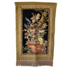French Aubusson Rococo Style Jacquard Tapestry, Vintage Baroque Inspired Floral Bird Tapestry Vertical Hang Exquisite - Premier Estate Gallery