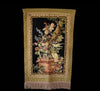 French Aubusson Rococo Style Jacquard Tapestry, Vintage Baroque Inspired Floral Bird Tapestry Vertical Hang Exquisite - Premier Estate Gallery 2