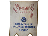 Vintage Sweden Rotary Club Kubb Enkoping Trogden Small Banner - Premier Estate Gallery