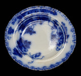 Antique John Maddocks & Sons Virginia Flow Blue Luncheon Plate, Flow Blue Leaves Plate, Blue and White Decor - Premier Estate Gallery 1