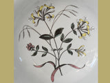 Discontinued Wedgwood Country Lane Coupe Cereal Bowls X10 Honeysuckle Florals Farmhouse Country Porcelain Dinnerware