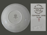 Discontinued Wedgwood Country Lane Coupe Cereal Bowls X10 Honeysuckle Florals Farmhouse Country Porcelain Dinnerware