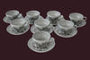 Wedgwood Etruria Country Lane Teacups and Saucers Perfect Farmhouse Country Set of 8 - Premier Estate Gallery 